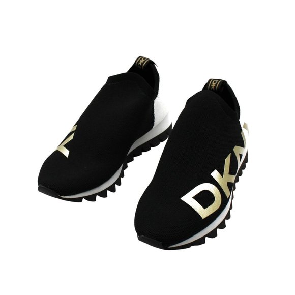 DKNY Women's Azer - Slip on Runner Sneakers in Black Size 8 - Picture 2 of 6